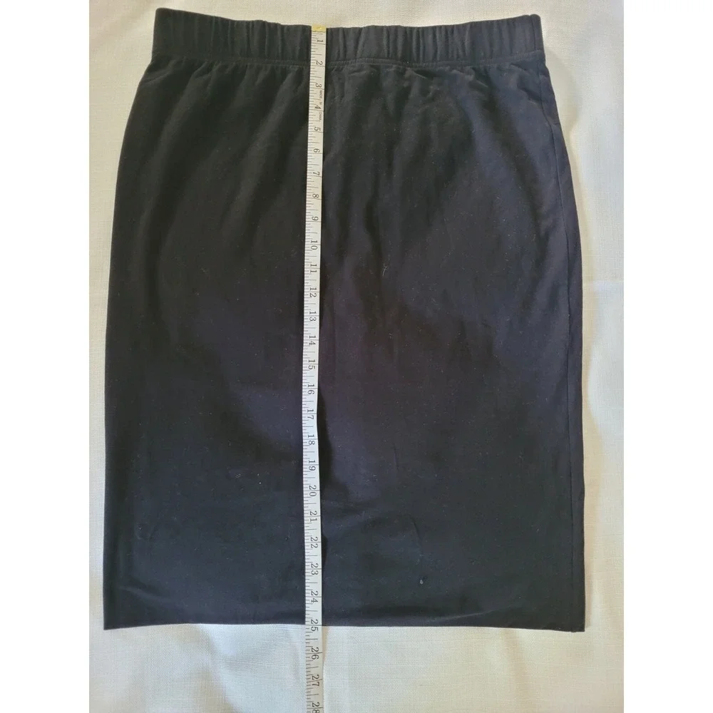 NWT Peruvian Connection Size XL Black Double Layer Knee Length Pencil Skirt - Picture 2 of 4